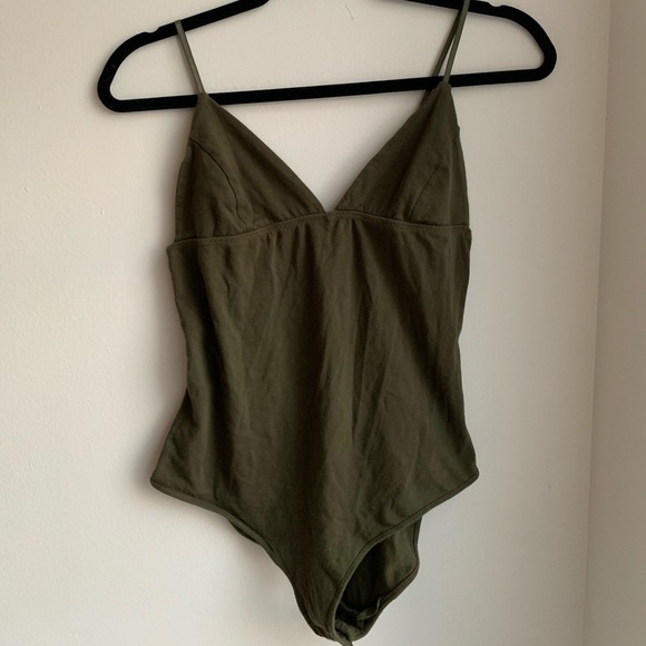 Urban Outfitters Tops - Urban Outfitters Olive Green Bodysuit